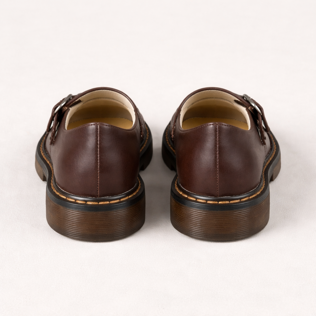 Women's Mary Jane shoes | Round toe section | Buckle bridge, low heel