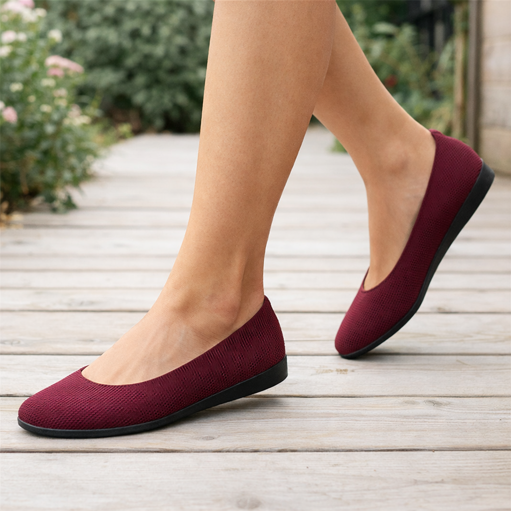 Women's ballet shoes orthopedic with arch support easy to wear