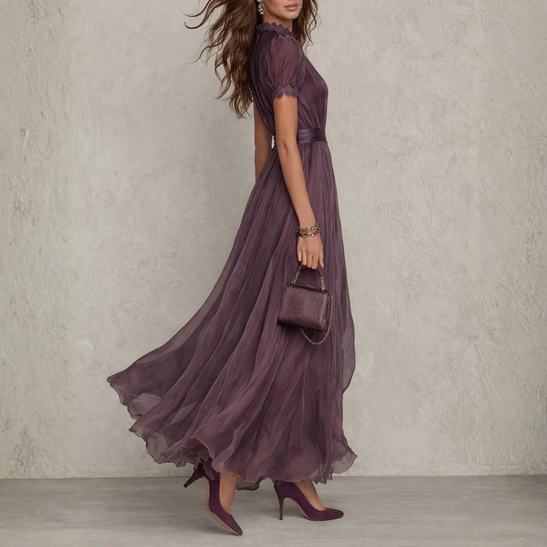 Maxi Dresses | Elegant Lace, Chiffon Dress | Festive Long Dress