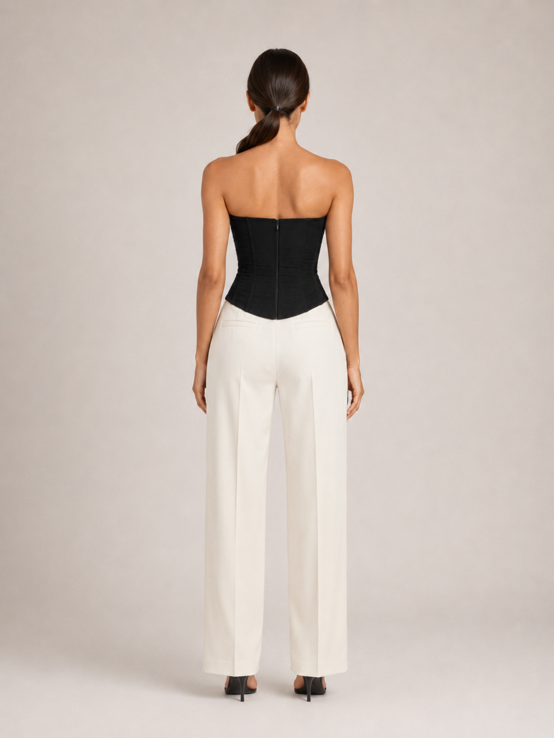 Short corset top | Shaping fit | Adjustable straps