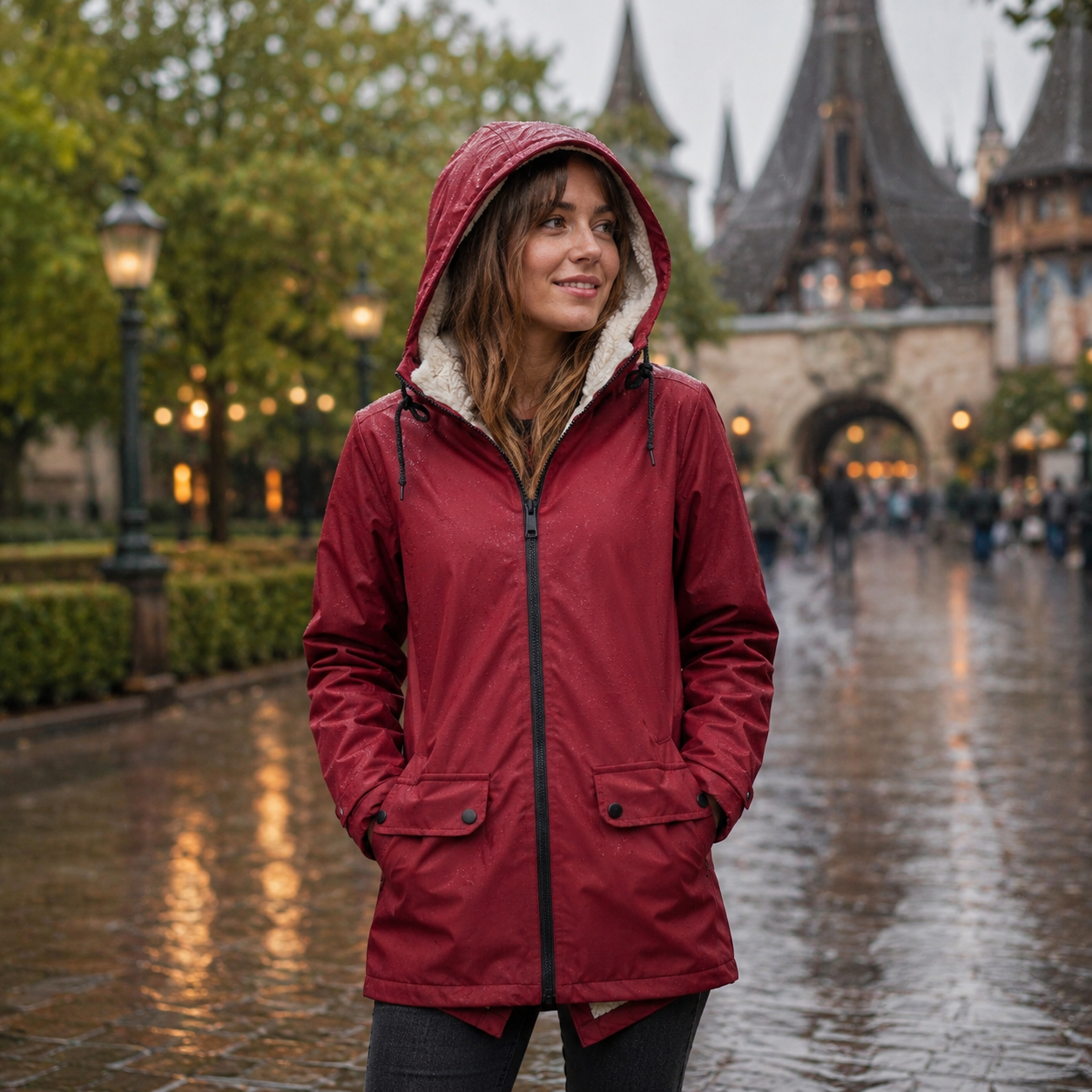 Women's Rain Jacket | Waterproof, Windproof, Adjustable Hood