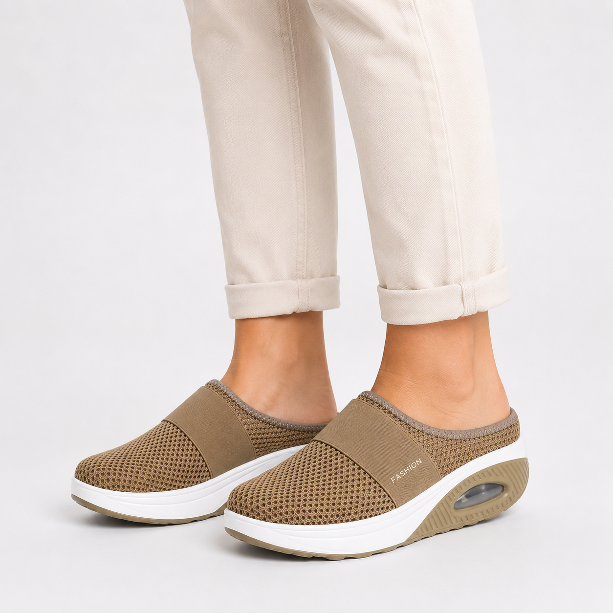 Women's orthopedic sandals with breathable mesh surface and arch support | Open summer sandals