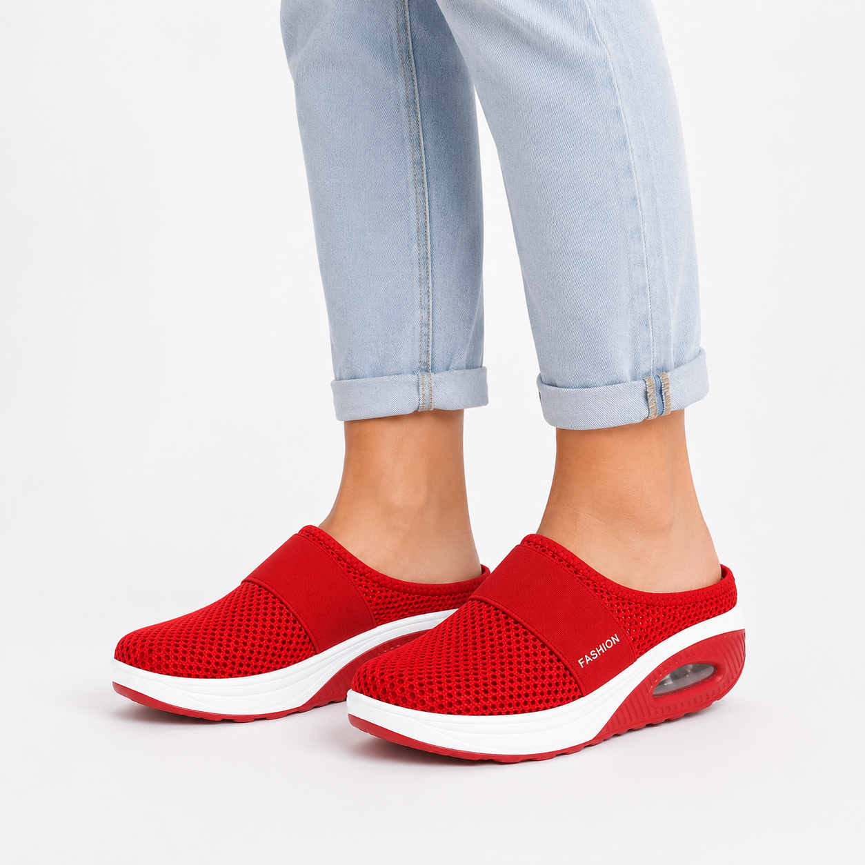Women's orthopedic sandals with breathable mesh surface and arch support | Open summer sandals