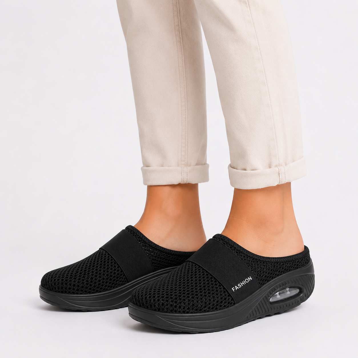 Women's orthopedic sandals with breathable mesh surface and arch support | Open summer sandals