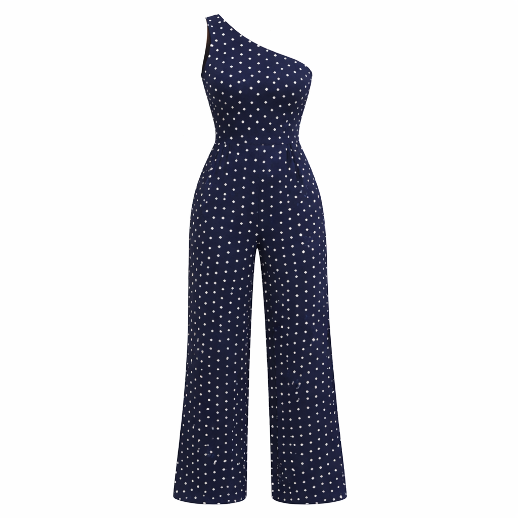 Polka Dot Dress | Asymmetric Design | Lightweight Fabric
