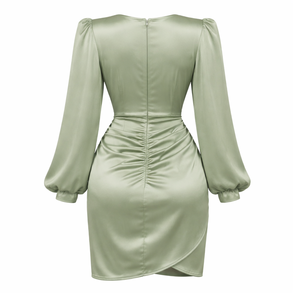 Mini jacket | Women, silk fabric | Elegant satin style