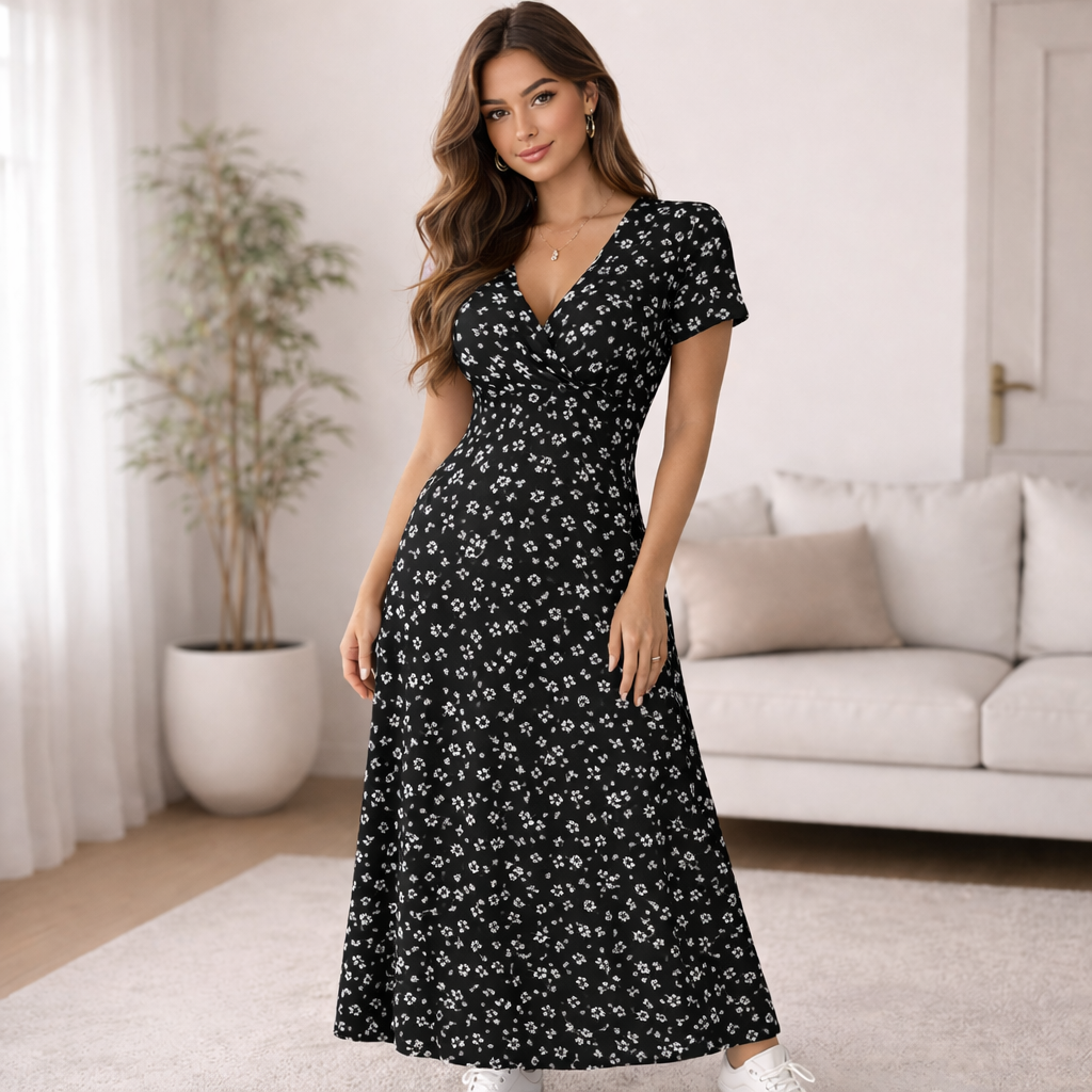 Floral patterned maxi dress | For women, lightweight fabric | Casual summer style