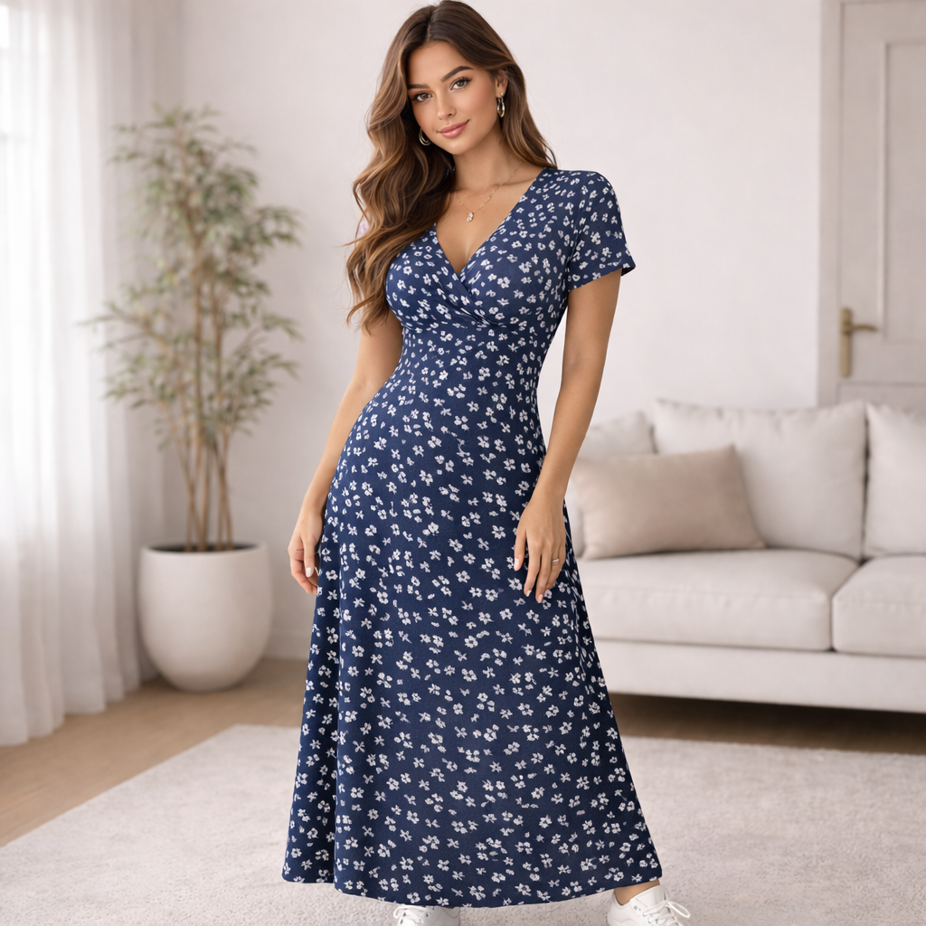 Floral patterned maxi dress | For women, lightweight fabric | Casual summer style