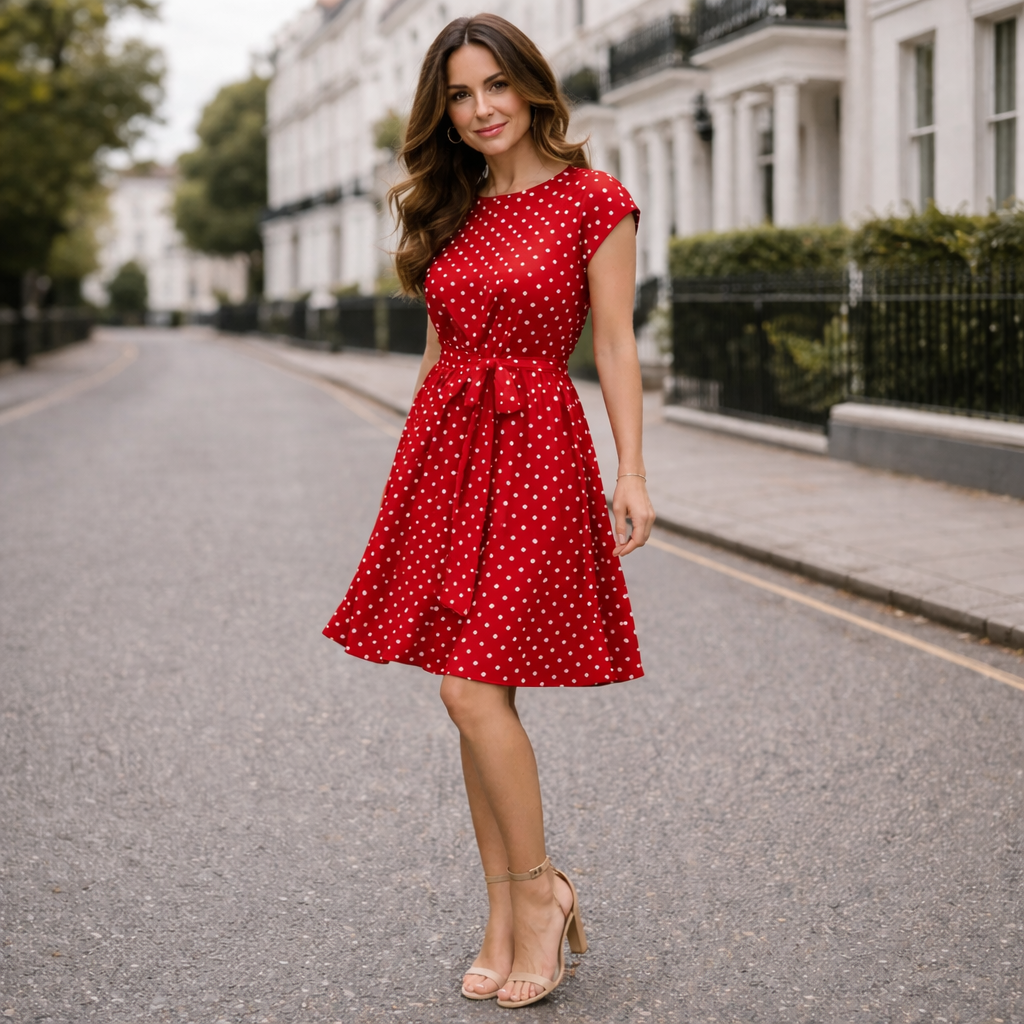 Polka Dot Dress | For Women, Classic Style | Comfortable Fit