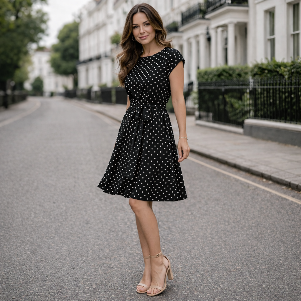 Polka Dot Dress | For Women, Classic Style | Comfortable Fit