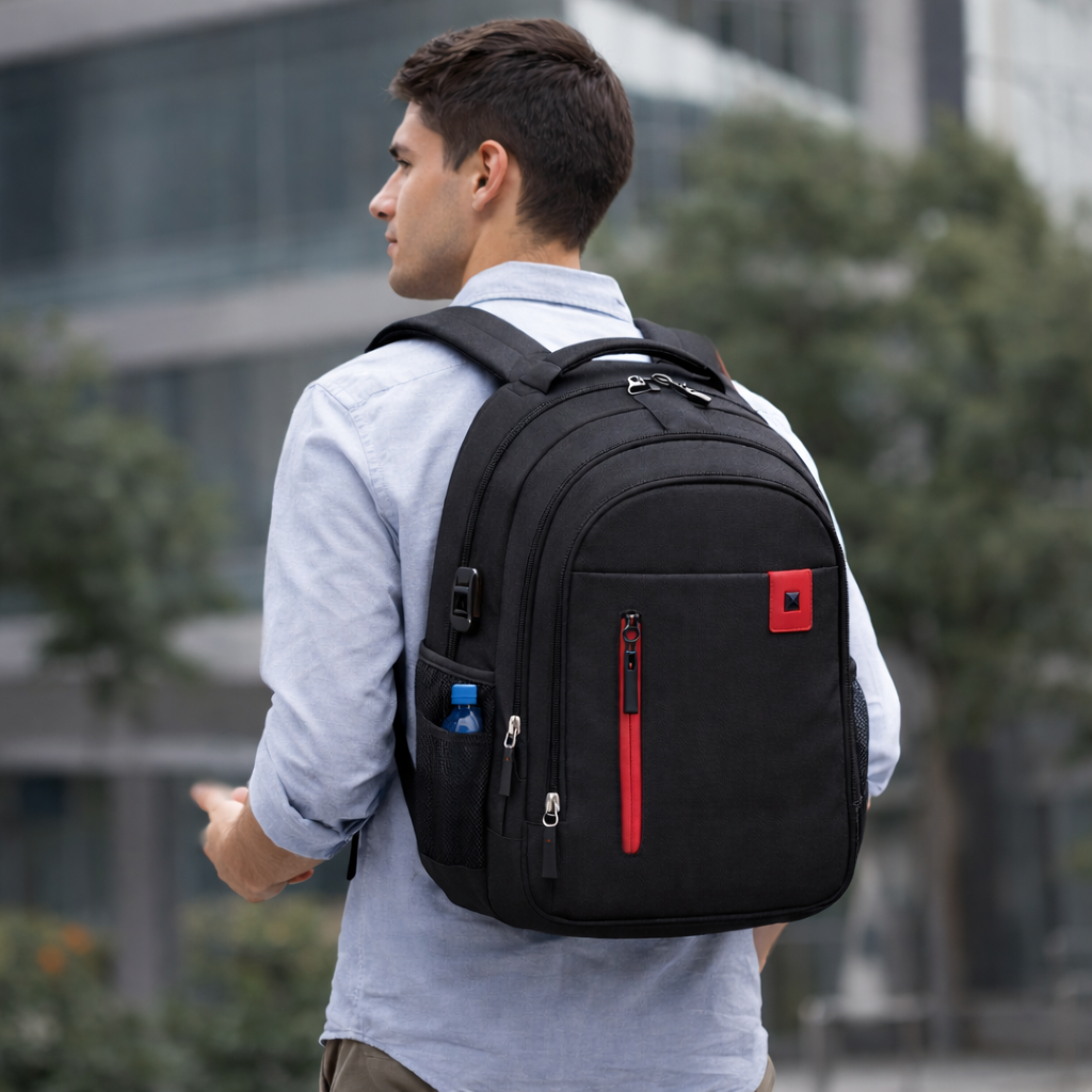 Men's Laptop Backpack | Waterproof Oxford, Padded Shoulder Straps