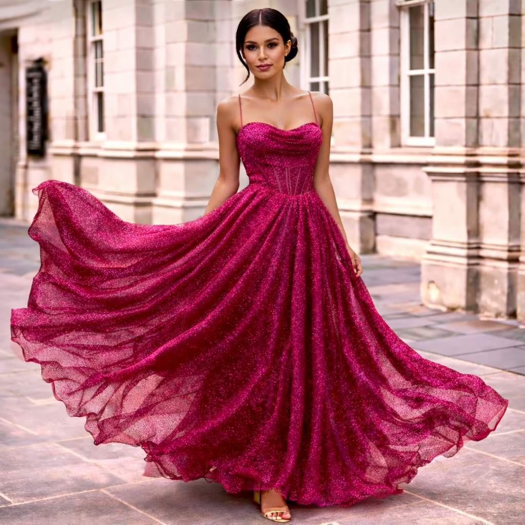 Satin Maxi Dress | Open Back, Long Sleeves | Elegant Evening Event