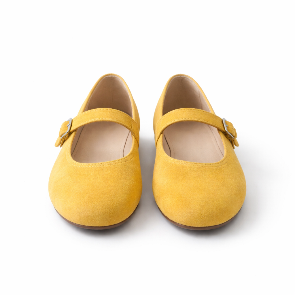 Women's Ballet Flat | Suede | Adjustable Lace, Comfortable Fit