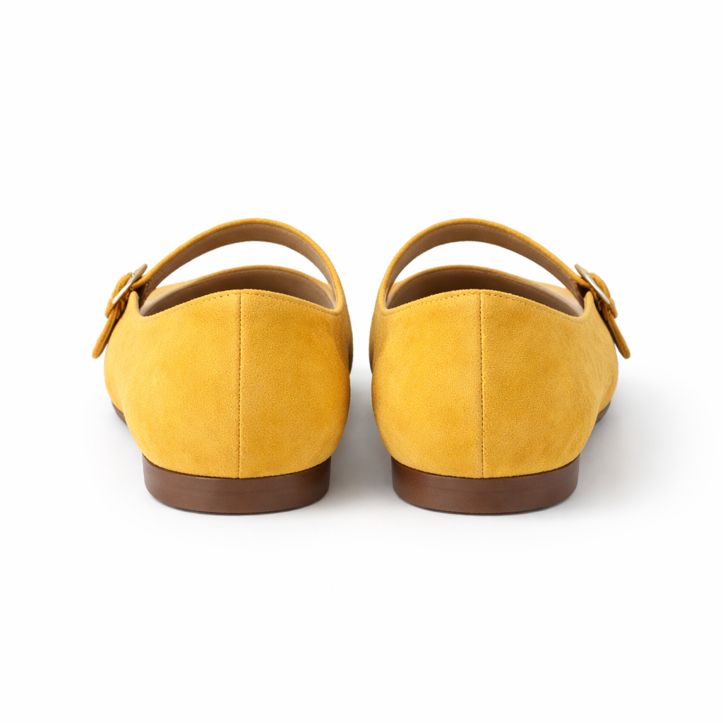 Women's Ballet Flat | Suede | Adjustable Lace, Comfortable Fit