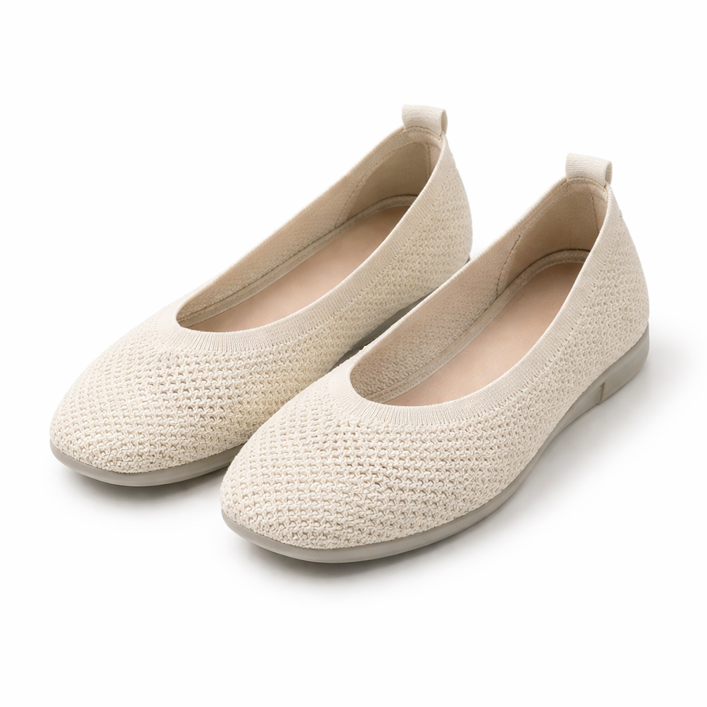 Women's Ballet Shoes Breathable Mesh Square Toe