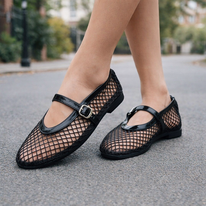 Women's ballet dancers | Breathable mesh | Slip-on comfort