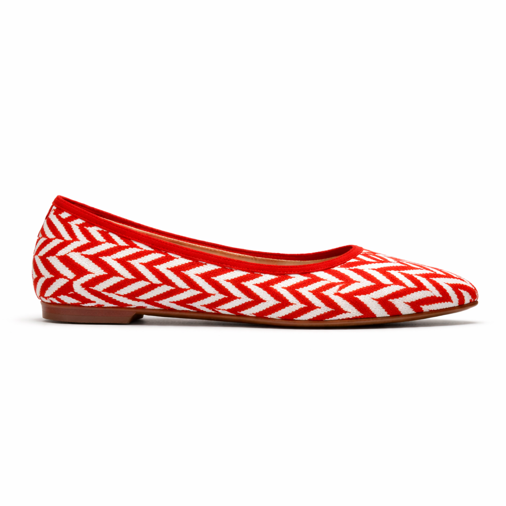Women's ballet shoes | Zigzag pattern, soft sole | Everyday comfort