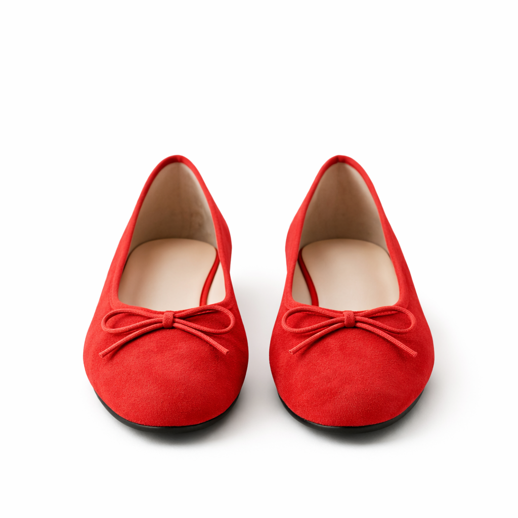 Women's ballet shoes with loop details and soft insole
