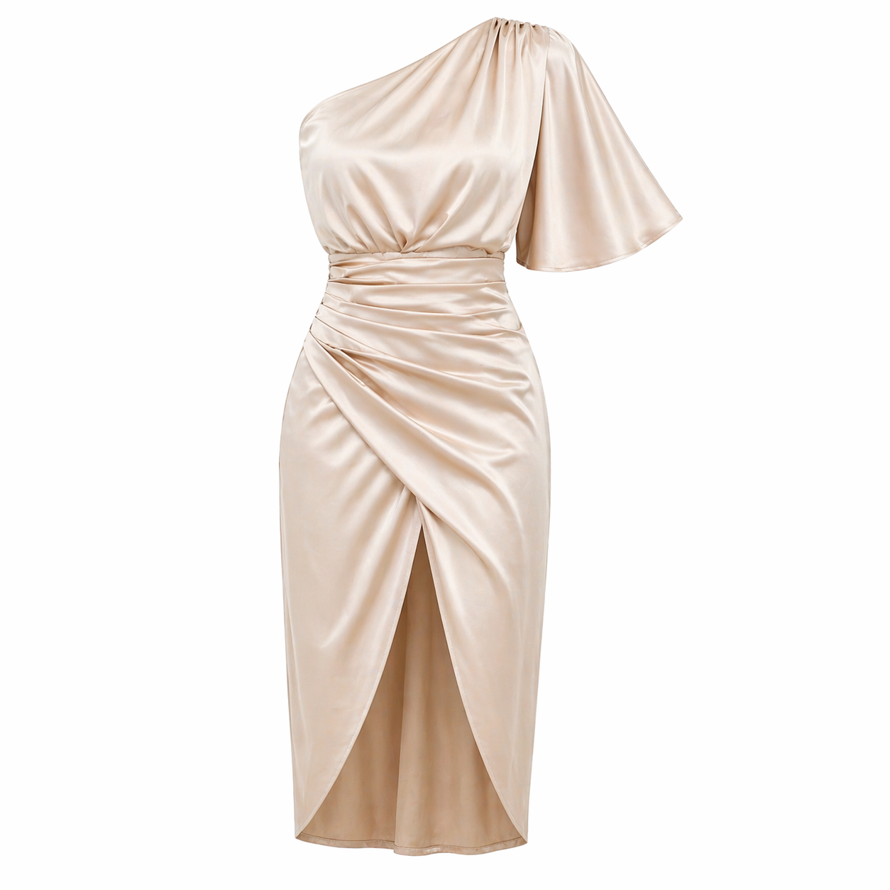 Satin Dress | Asymmetric Style | Comfortable Fit