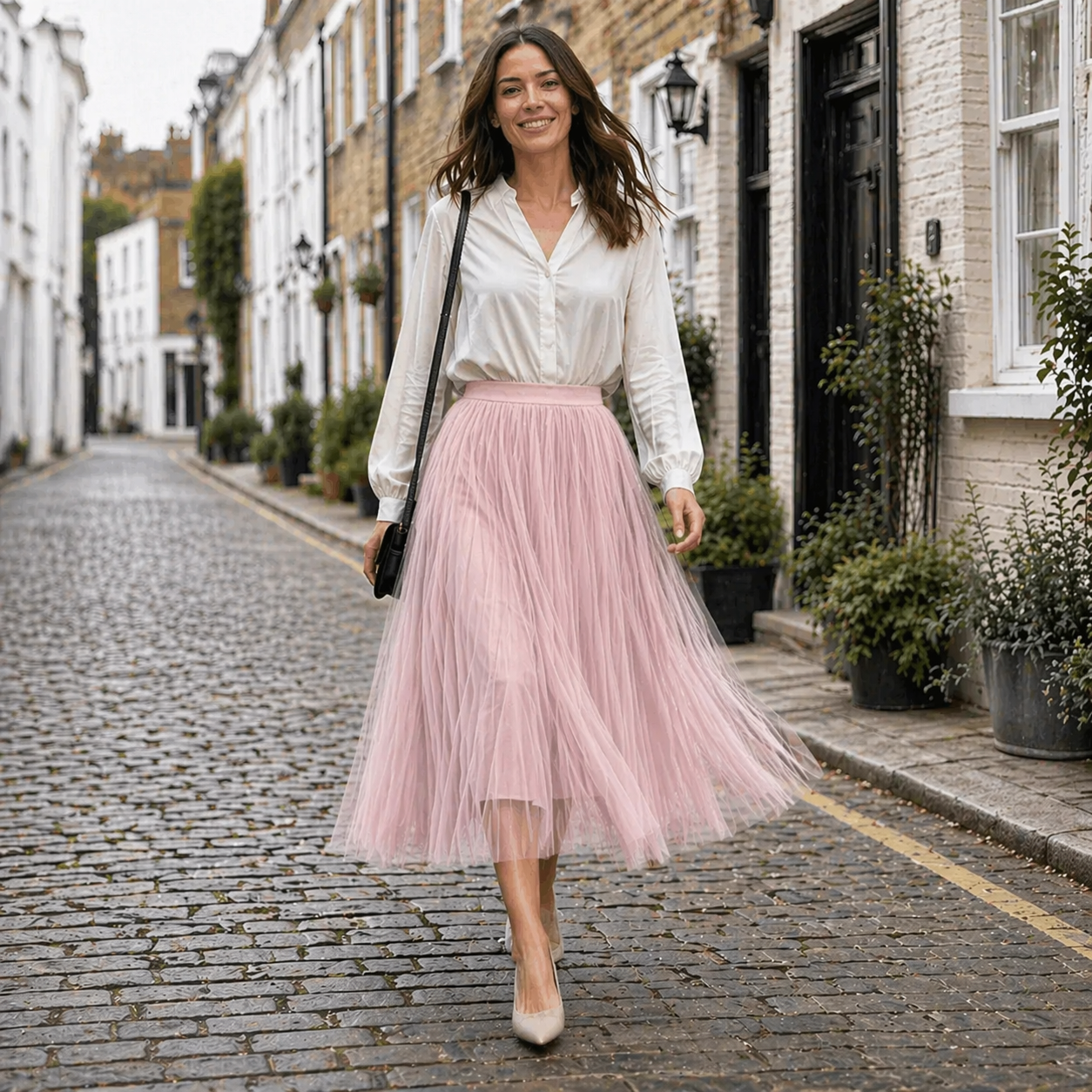 High-waisted midi skirt | Stylish design | Comfortable fit