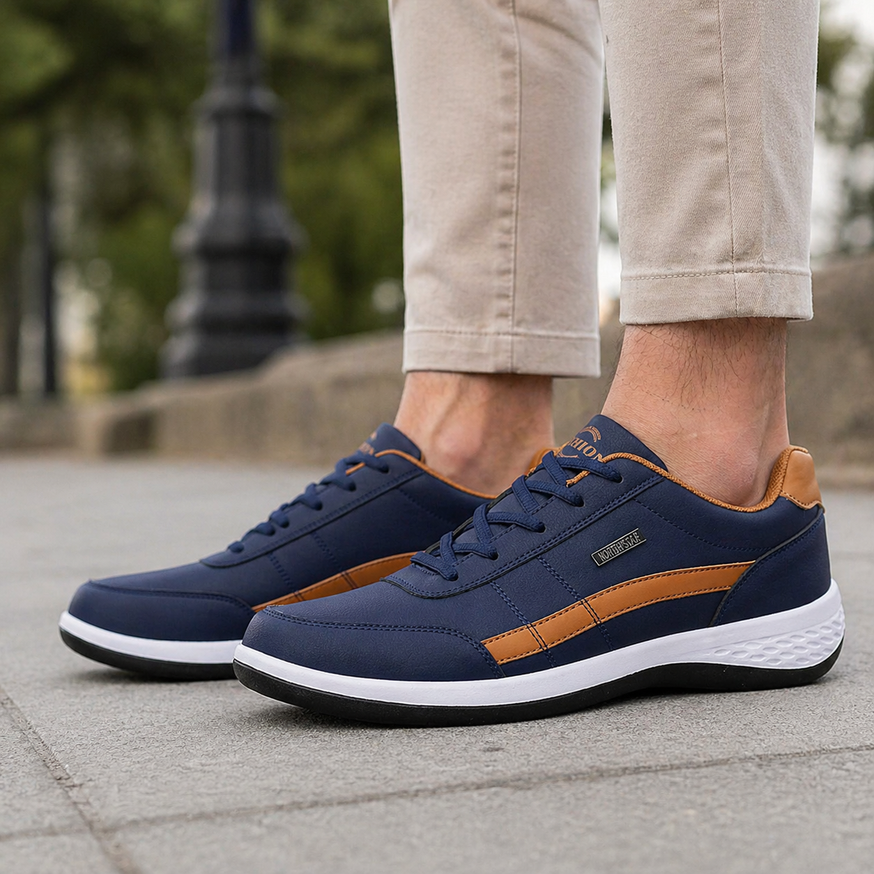 Sneakers | Men's Orthopedic, Leather, Comfortable | Lightweight Casual Shoes