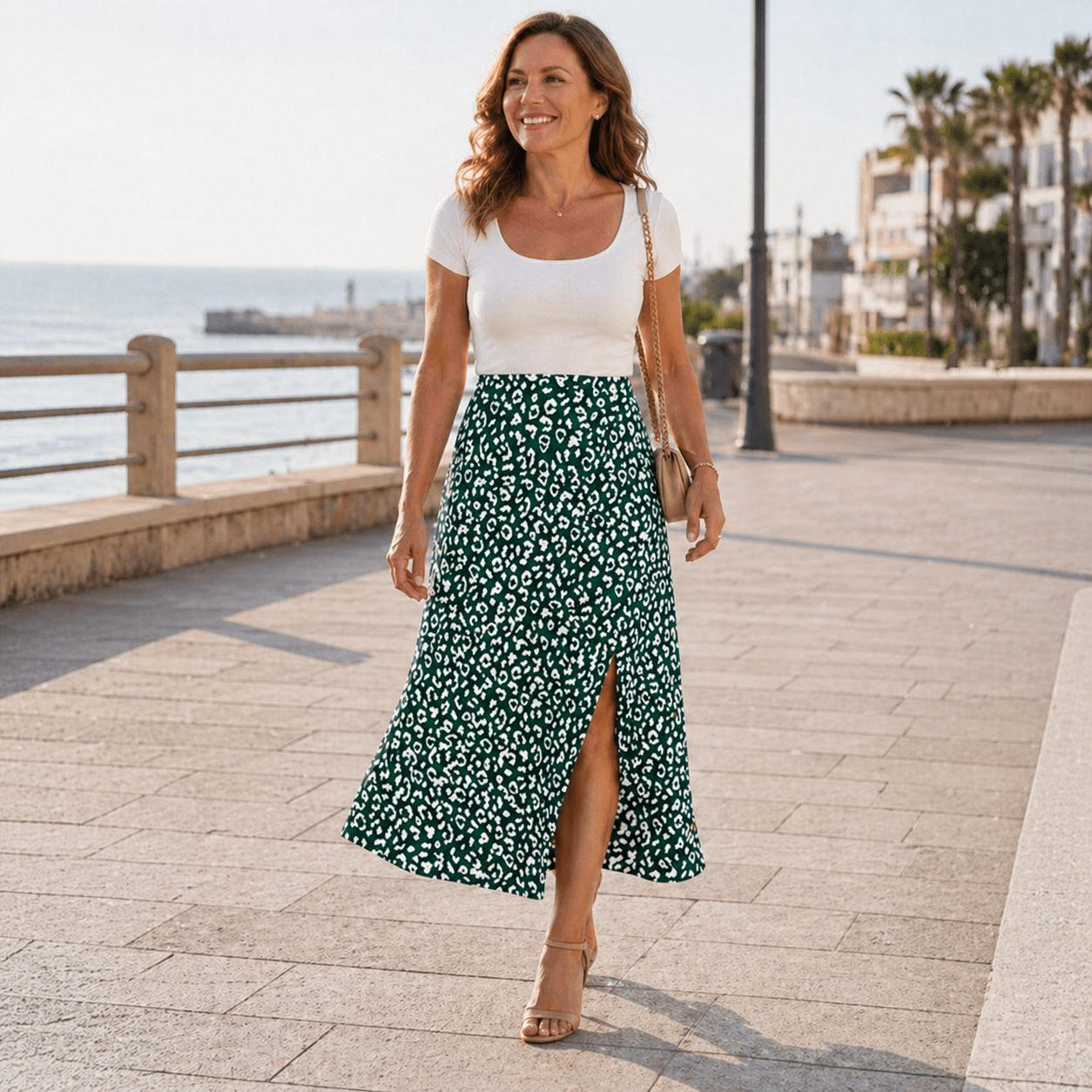 Maxi Skirt | Unique Leopard Print | High Waist