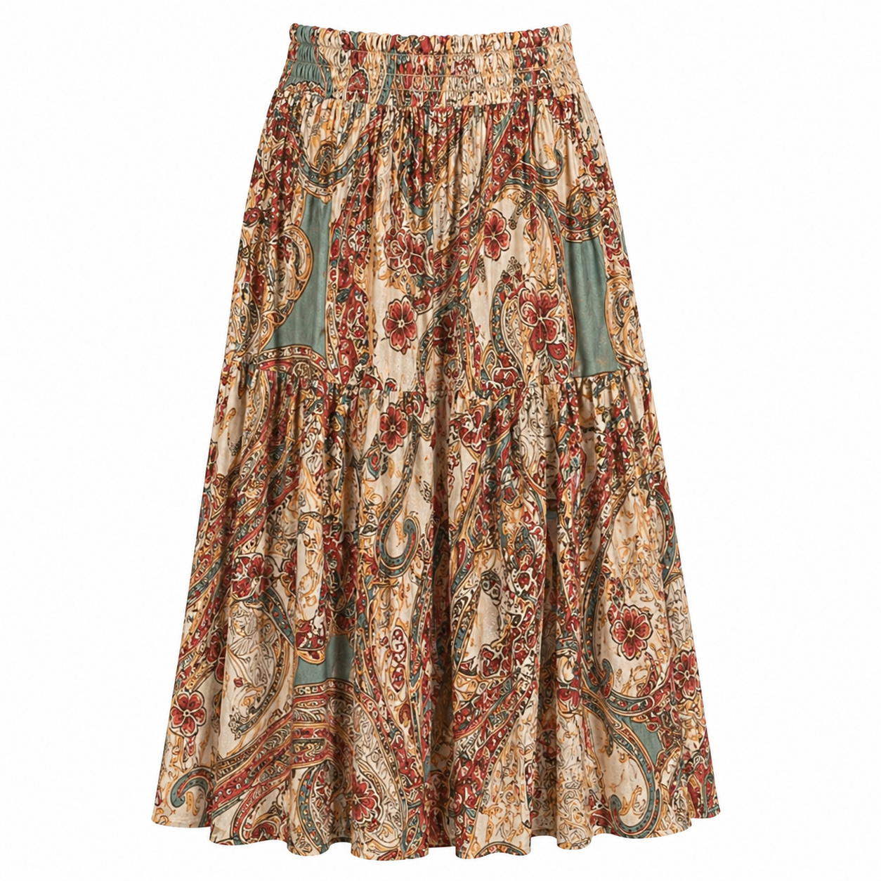Maxi Skirt | Long Cotton Pattern | Comfortable Fit