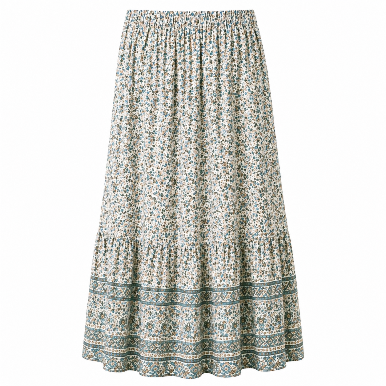 Maxi Skirt | Floral Pattern, Lightweight | Summer Clothes
