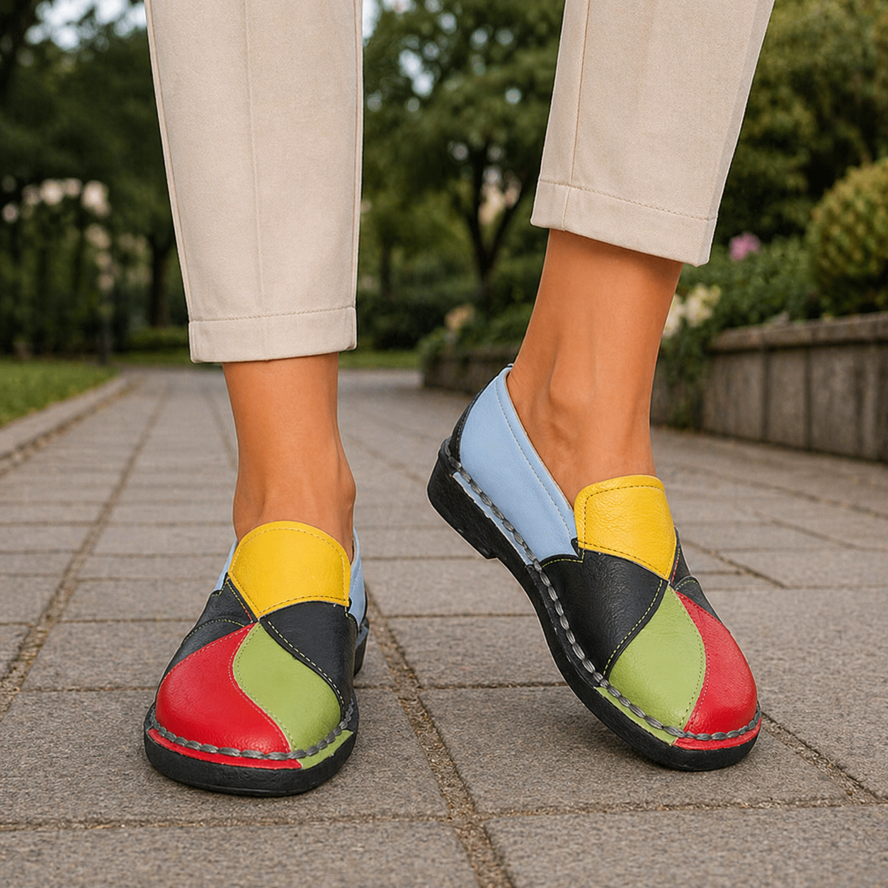 Women’s Orthopedic Slippers Breathable Fabric Wide Last