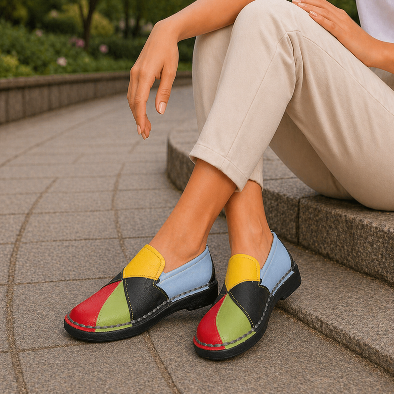 Women’s Orthopedic Slippers Breathable Fabric Wide Last
