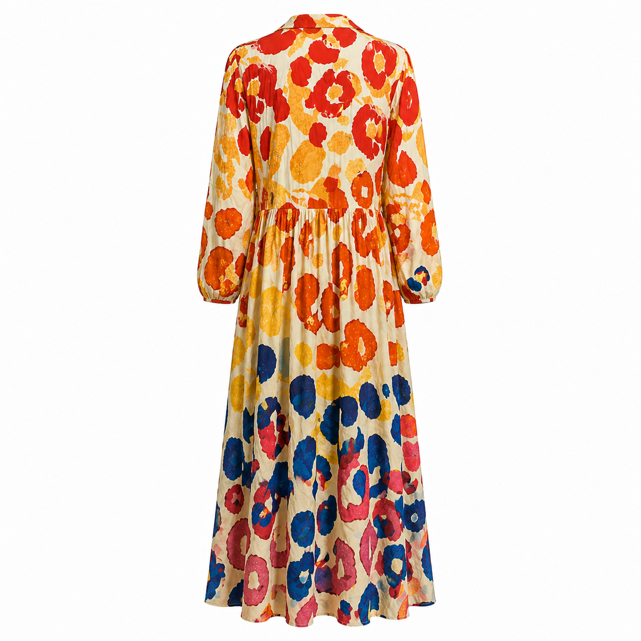 Maxi dress | Women, boho style, V-neck | Floral pattern, loose fit