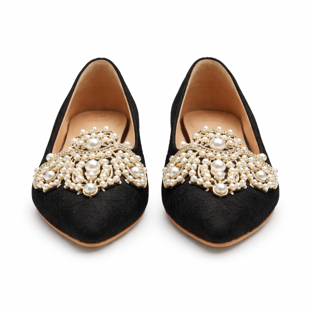 Women's ballet socks | Pearl detail, elegant slip-on comfort