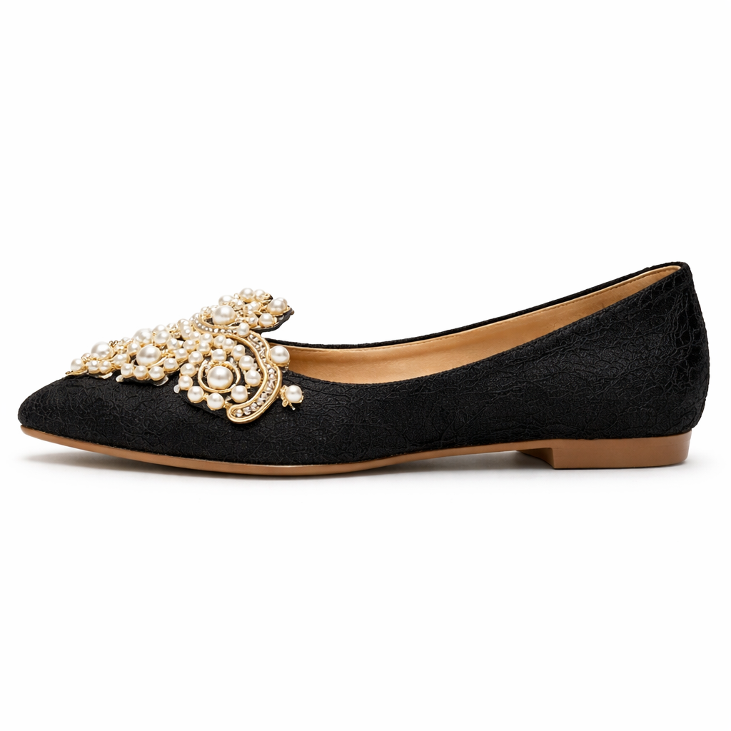 Women's ballet socks | Pearl detail, elegant slip-on comfort