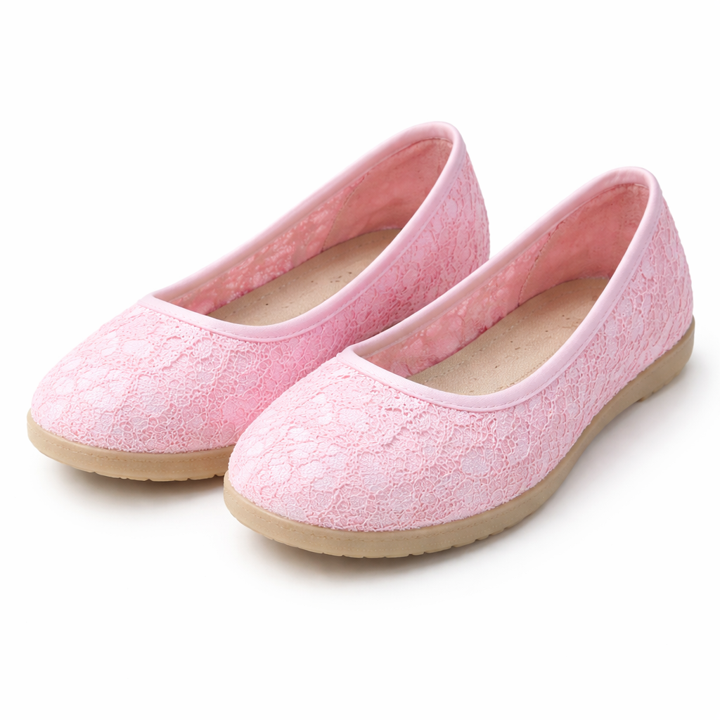 Women's ballerina shoes | Floral pattern, lightweight comfort | Casual loafer