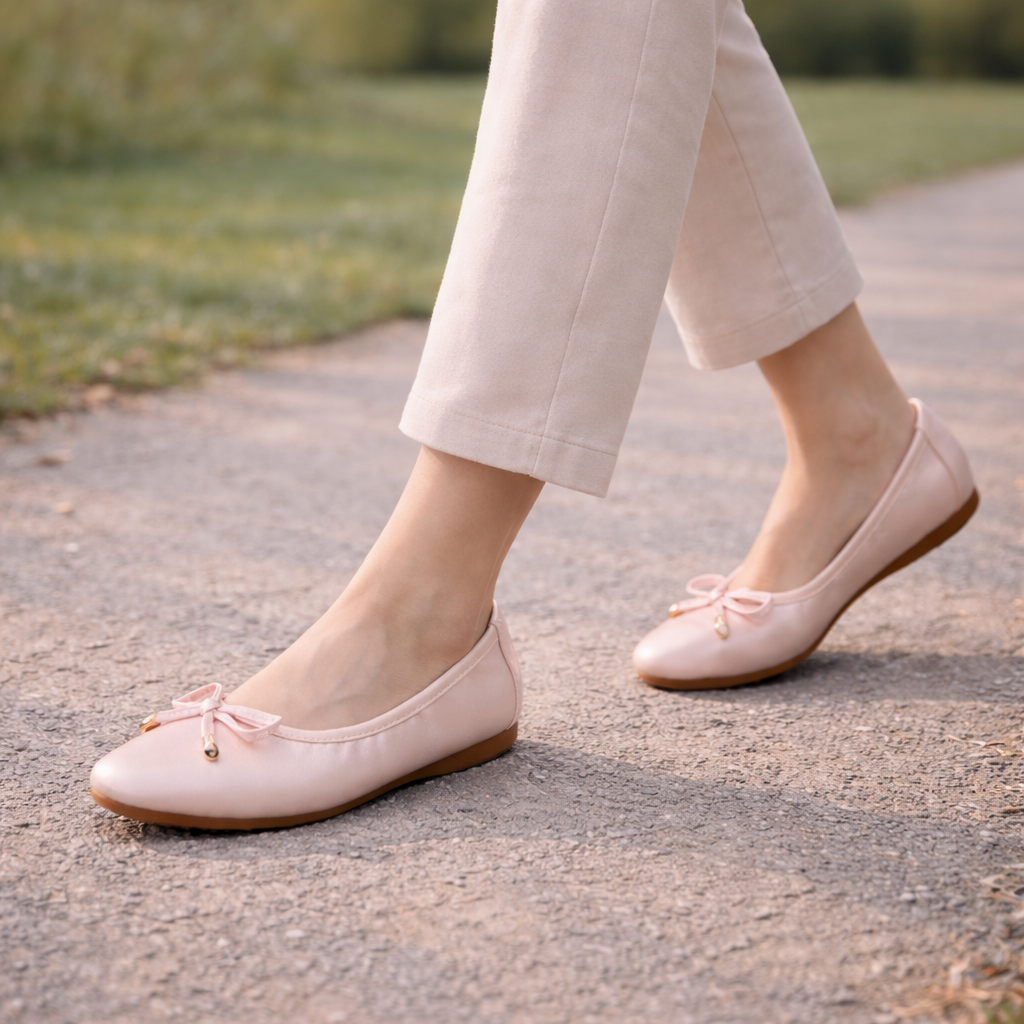 Women's ballet dance shoes | Charming loop decoration, comfortable fit