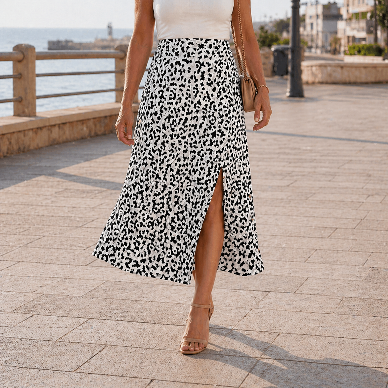 Maxi Skirt | Unique Leopard Print | High Waist