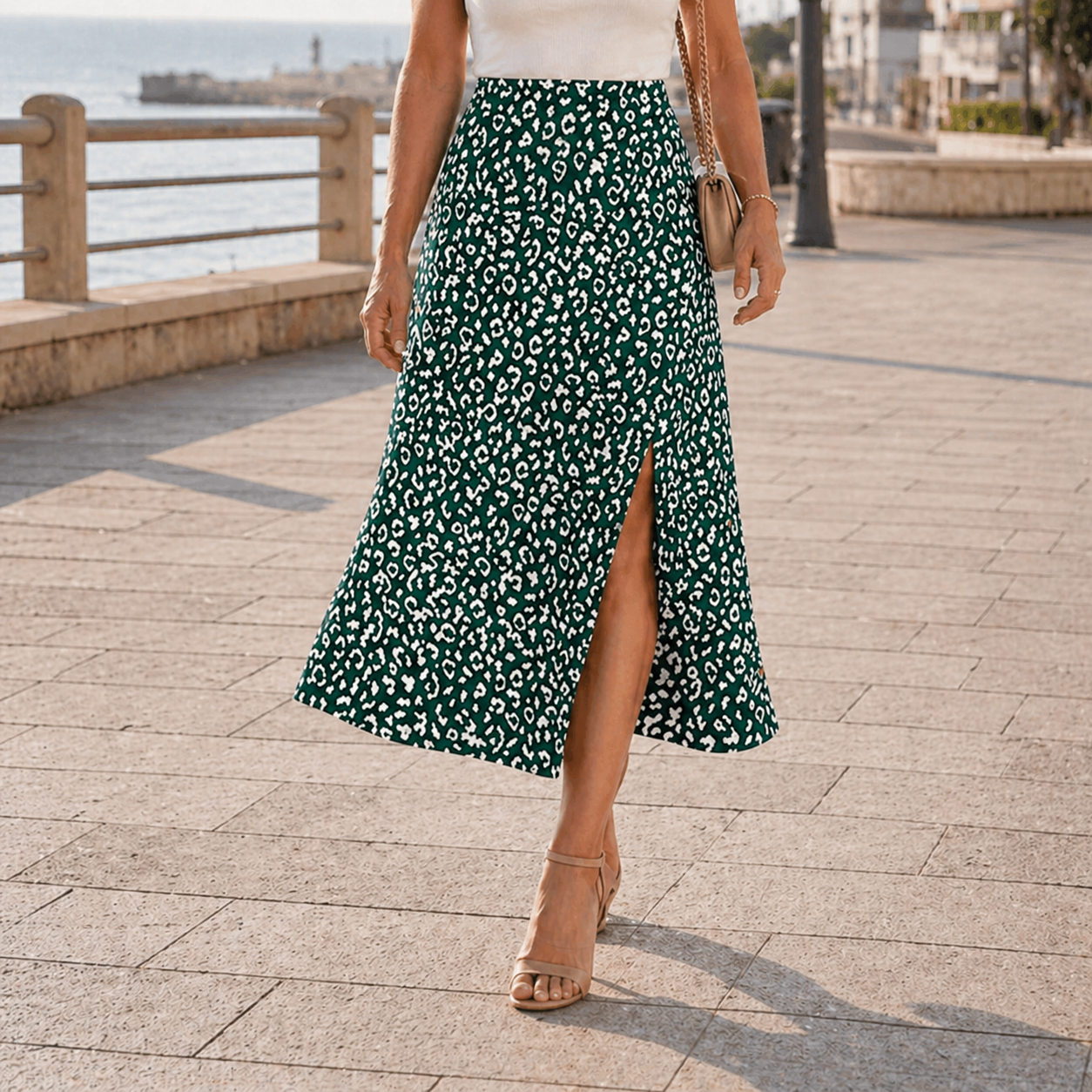 Maxi Skirt | Unique Leopard Print | High Waist