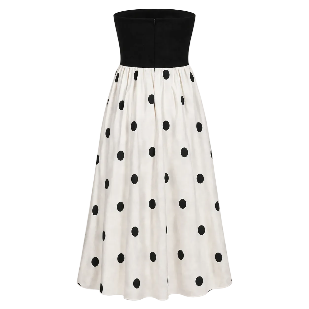 Strapless Dress | Women's A-line, Polka Dot | Elegant Summer Style