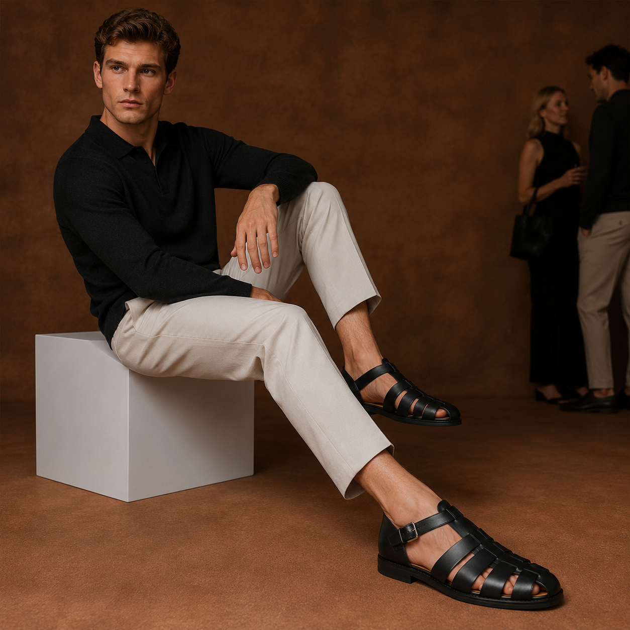 Men's Sandals Retro Ergonomic Comfortable
