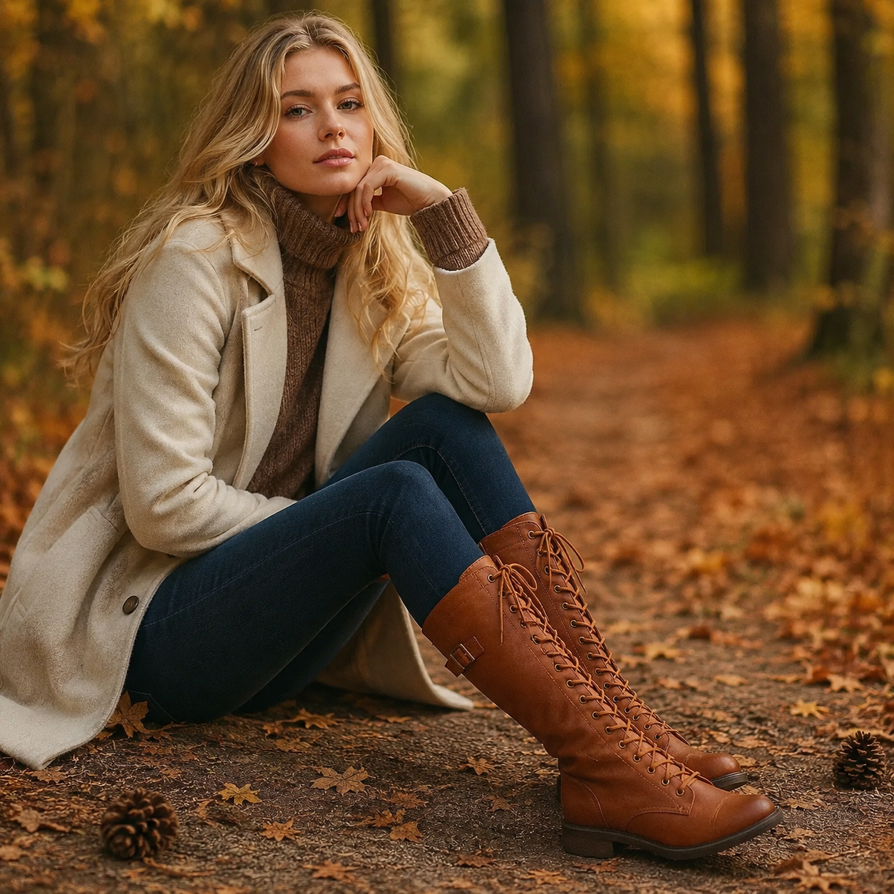 Women's Orthopedic Boots with Flexible Sole Support and Soft Fabric