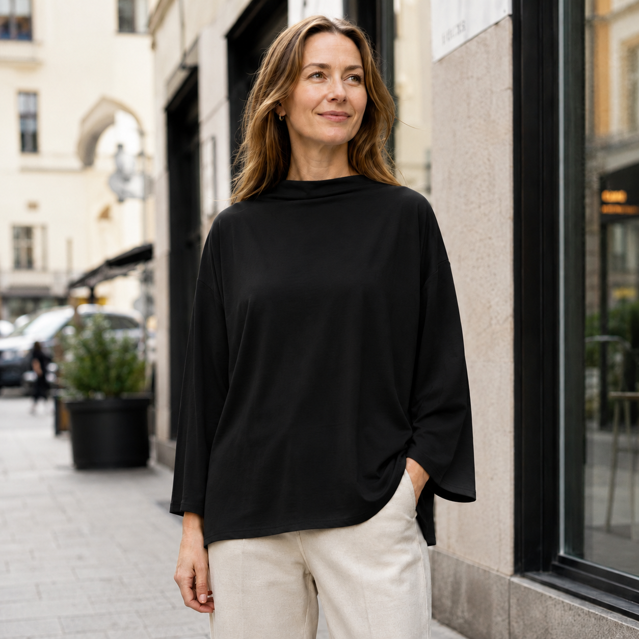 Women's casual blouse polyester short sleeves