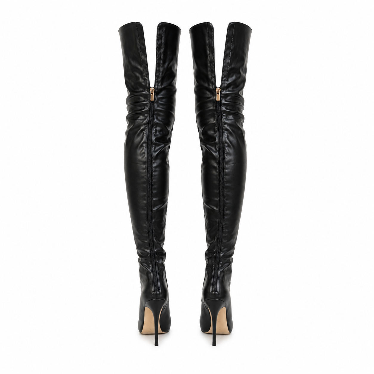Women's knee-high boots with heel strap durable – Stilla