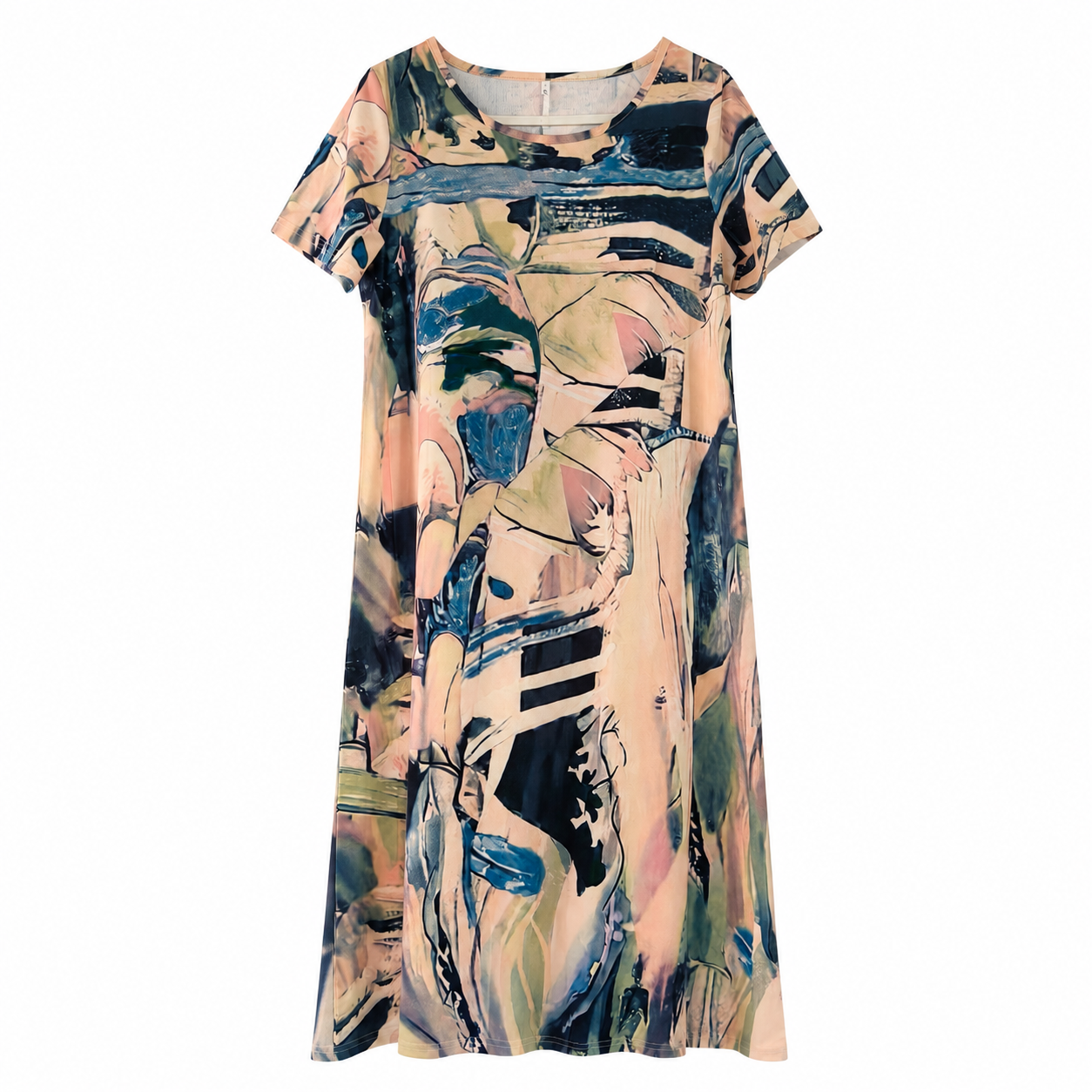 Women's floral dress | Casual midi dress, striking print | Summer dress