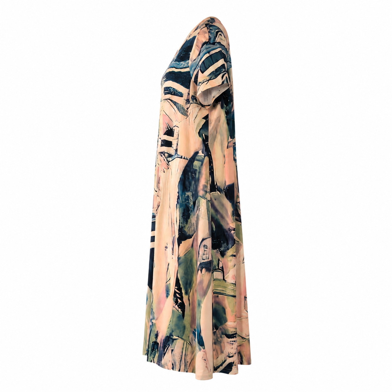 Women's floral dress | Casual midi dress, striking print | Summer dress
