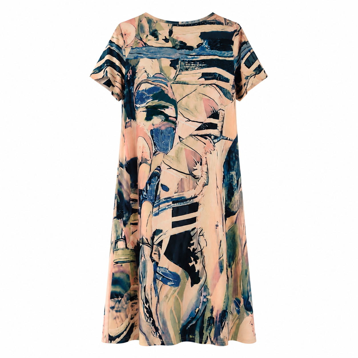 Women's floral dress | Casual midi dress, striking print | Summer dress