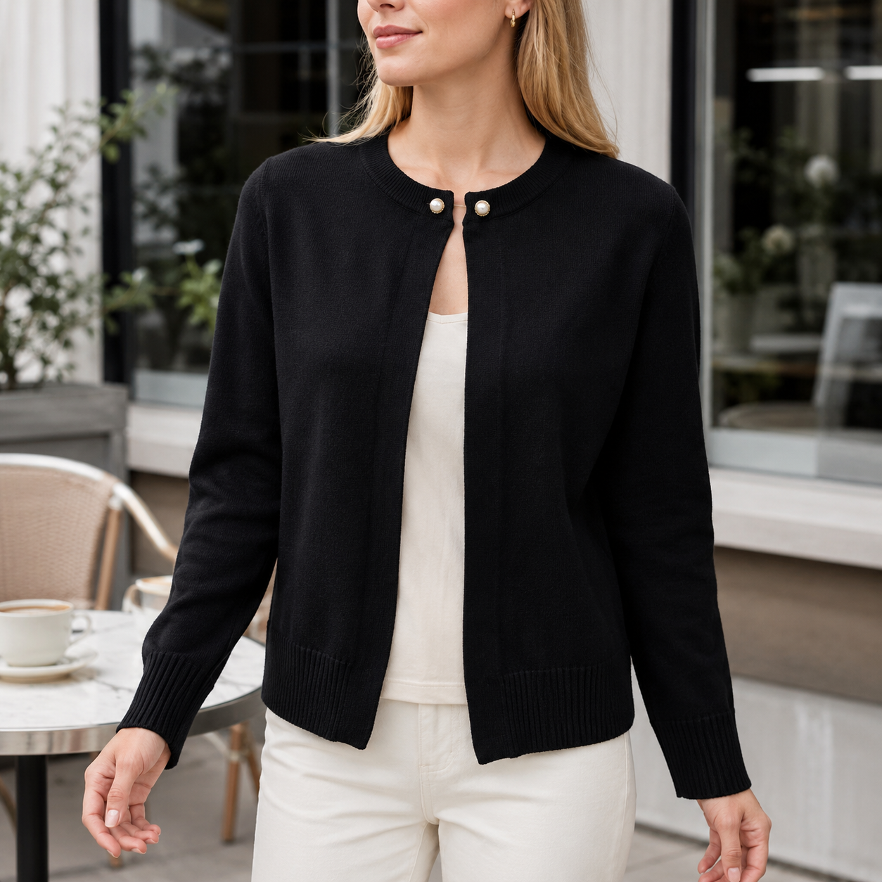 Women’s short cardigan - elegant - comfortable - versatile - stylish choice