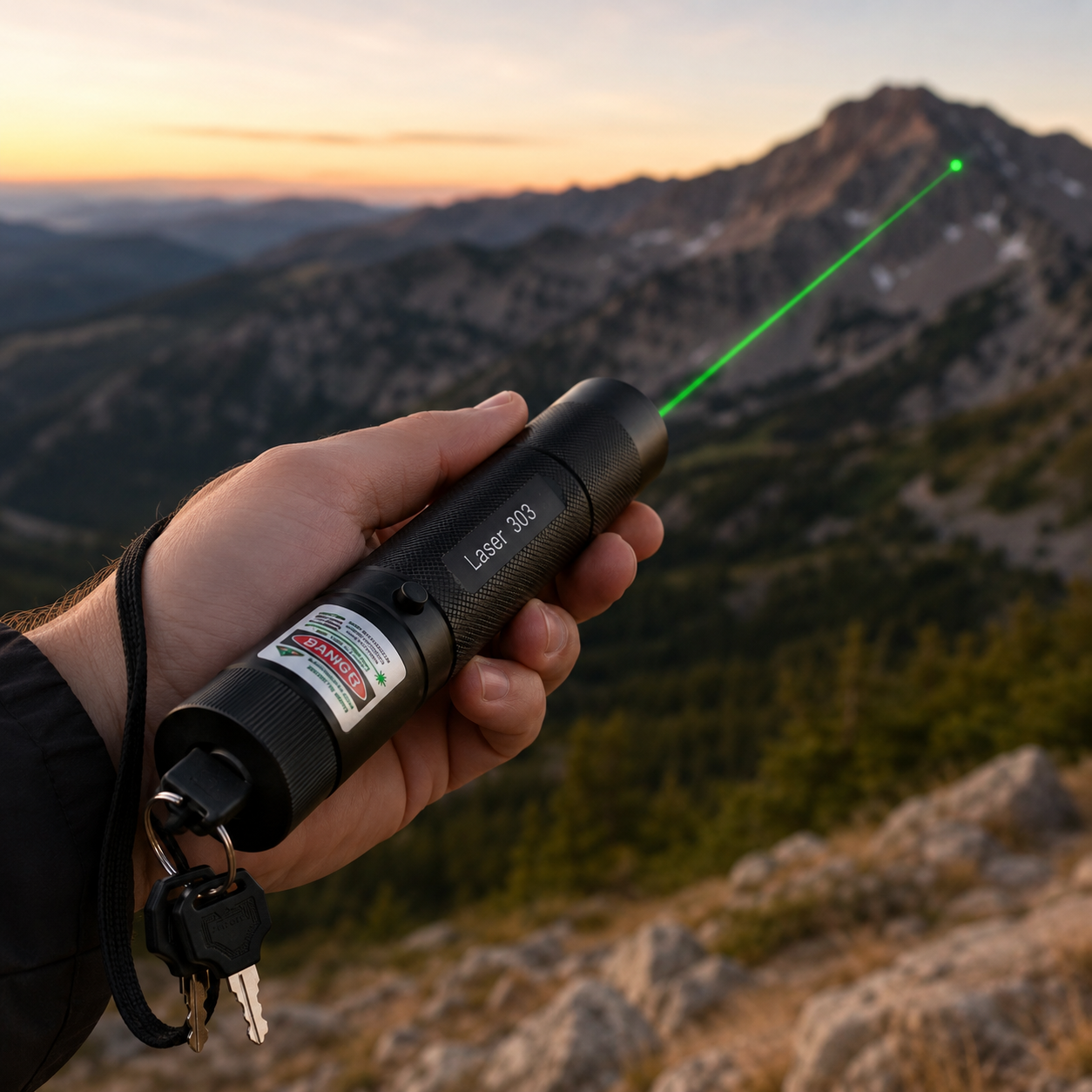 Laser pointer | Red, green long-range laser | Powerful pocket laser