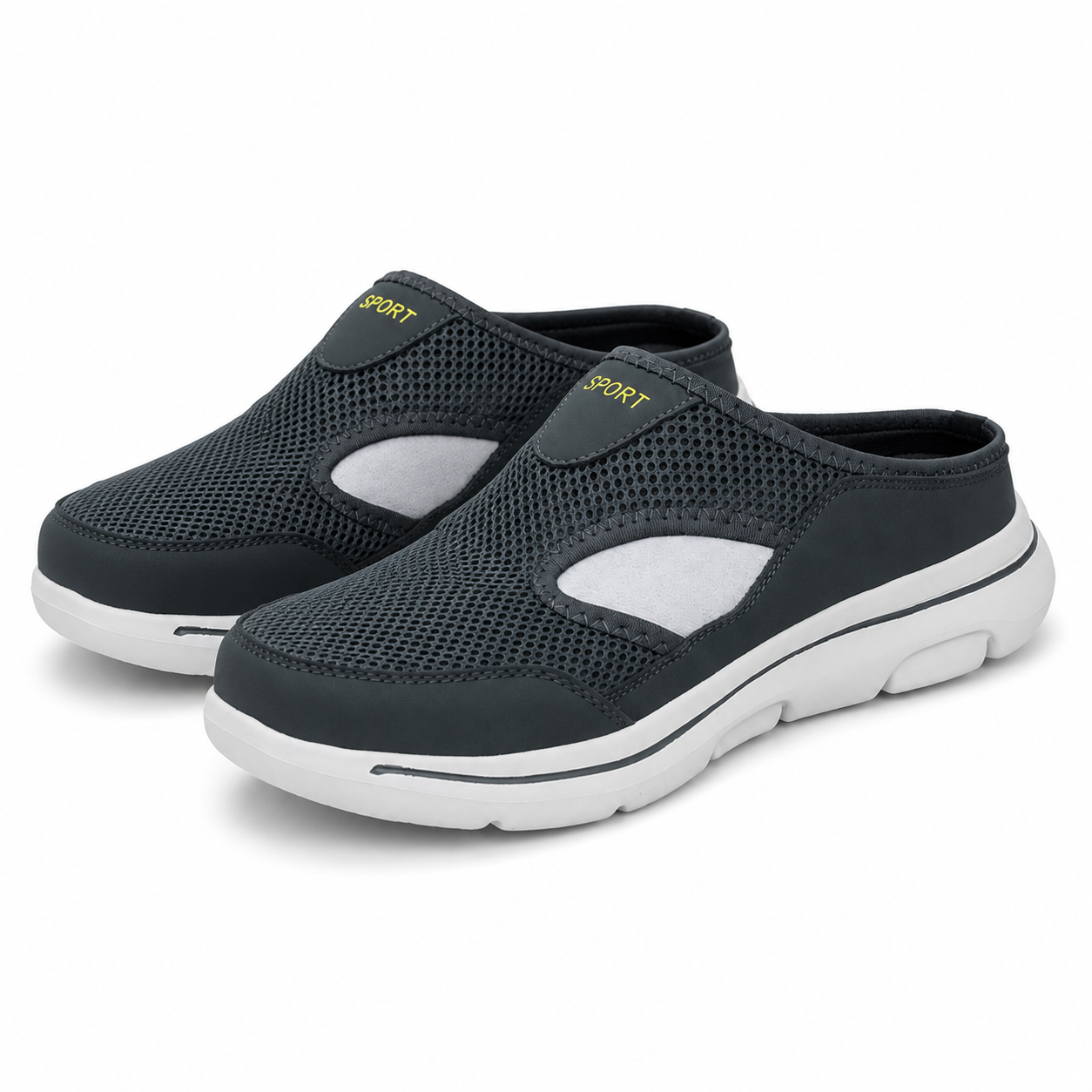 Men's Orthopedic Slippers Mesh Fabric with Integrated Insole