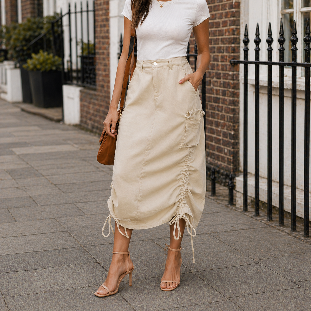 Midi Utility Skirt | Versatile Design | Quality Fabric