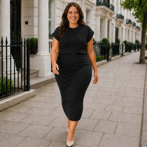 Knit Sweater Midi Set | Casual Elegance | Modern Comfort